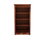 FrontWood Sheesham Wood Library Bookshelf With Rack Storage - Image 3