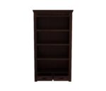 FrontWood Sheesham Wood Library Bookshelf With Rack Storage - Image 7