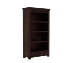 FrontWood Sheesham Wood Library Bookshelf With Rack Storage - Image 10