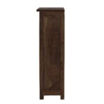 FrontWood Sheesham Wood Mini Glazed Bookcase With One Drawer - Image 8