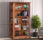 FrontWood Sheesham Wood Contemporary Semi Open Bookshelf