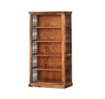 FrontWood Sheesham Wood Contemporary Semi Open Bookshelf - Image 3