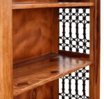 FrontWood Sheesham Wood Contemporary Semi Open Bookshelf - Image 6