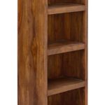 Solid Sheesham Wood Open Book Shelf with 4 Shelves – Natural Finish - Image 3