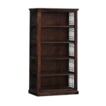 FrontWood Sheesham Wood Contemporary Semi Open Bookshelf - Image 10