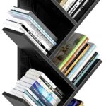 FrontWood Sheesham Wood Tree Shape Bookshelf With 8 Shelves & Drawer - Image 7