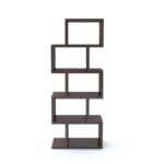 Solid Sheesham Wood Zig Zag Shape Book Rack with 5 Tier - Image 3