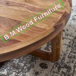 Sheesham Wood Coffee Table – Natural Finish - Image 3