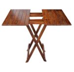 Sheesham Wood Foldable Patio Tea/Coffee Table – Brown Finish - Image 3