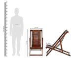 FrontWood Solid Sheesham Wood Folding Relaxing Easy Chair - Image 2