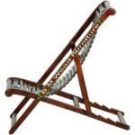 FrontWood Solid Sheesham Wood Folding Relaxing Easy Chair - Image 4