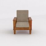 Sheesham Wood Sofa Set 4 Seater - Image 8