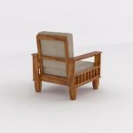 Sheesham Wood Sofa Set 4 Seater - Image 9