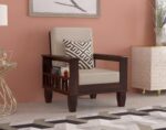 Sheesham Wood Sofa Set 1 Seater - Image 11