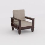 Sheesham Wood Sofa Set 1 Seater - Image 13