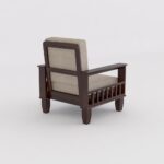 Sheesham Wood Sofa Set 1 Seater - Image 15