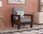 Sheesham Wood Sofa Set 1 Seater - Image 16