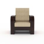 Sheesham Wood 1 Seater Sofa Set – Style B - Image 8