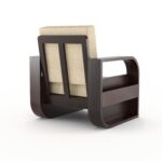 Sheesham Wood 1 Seater Sofa Set – Style B - Image 9