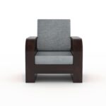 Sheesham Wood 1 Seater Sofa Set – Style A - Image 8
