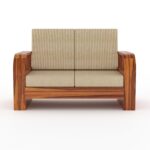 Sheesham Wood 2 Seater Sofa Set - Image 2