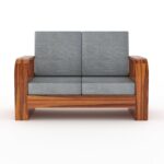 Sheesham Wood 2 Seater Sofa Set - Image 13