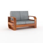 Sheesham Wood 2 Seater Sofa Set - Image 14