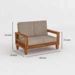 Sheesham Wood Sofa Set 7 Seater - Image 6
