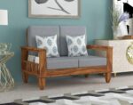 FrontWood Sheesham Wood Sofa Set With Side Magazine Holder - Image 28
