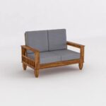 FrontWood Sheesham Wood Sofa Set With Side Magazine Holder - Image 30