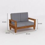 Sheesham Wood Sofa Set 7 Seater - Image 15
