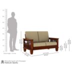 Solid Sheesham Wood 6 Seater Sofa Set - Image 29