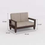 Sheesham Wood Sofa Set 7 Seater - Image 24