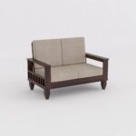 FrontWood Sheesham Wood Sofa Set With Side Magazine Holder - Image 54