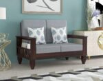 FrontWood Sheesham Wood Sofa Set With Side Magazine Holder - Image 71