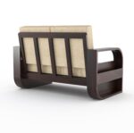 Sheesham Wood 2 Seater Sofa Set - Image 7
