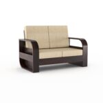 Sheesham Wood 2 Seater Sofa Set - Image 10