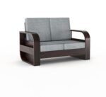 Sheesham Wood 6 Seater Sofa Set – Walnut Finish - Image 5