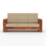Sheesham Wood 5 Seater Sofa Set – Style B - Image 20