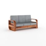 Sheesham Wood 1 Seater Sofa Set – Style A - Image 18