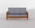 Sheesham Wood Sofa Set 3 Seater - Image 9