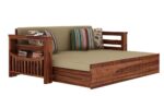 Solid Sheesham Wood Foster 3 Seater Sofa Cum Bed - Image 4