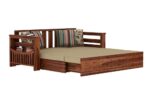 Solid Sheesham Wood Foster 3 Seater Sofa Cum Bed - Image 2