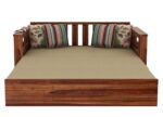 Solid Sheesham Wood Foster 3 Seater Sofa Cum Bed - Image 5