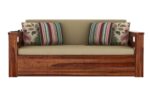 Solid Sheesham Wood Foster 3 Seater Sofa Cum Bed - Image 6