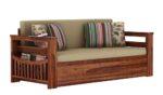 Solid Sheesham Wood Foster 3 Seater Sofa Cum Bed - Image 7