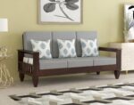 Sheesham Wood Sofa Set 3 Seater - Image 16