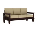Sheesham Wood 3 Seater Sofa Set - Image 12