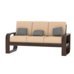Sheesham Solid Wood 5 Seater Sofa Set Without Centre Table - Image 3