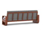 Sheesham Wood 7 Seater Wooden Sofa – Honey Finish - Image 5